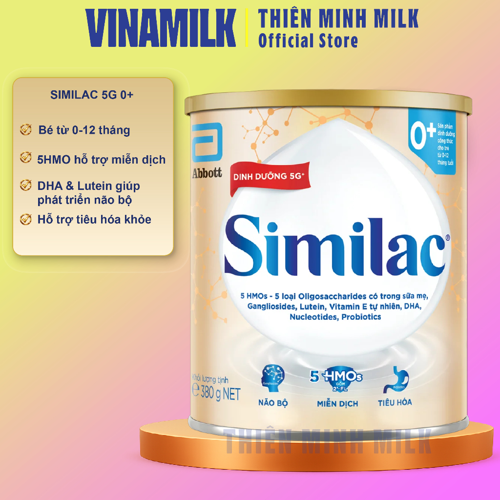 Sữa bột Similac 5G 0+ 380g