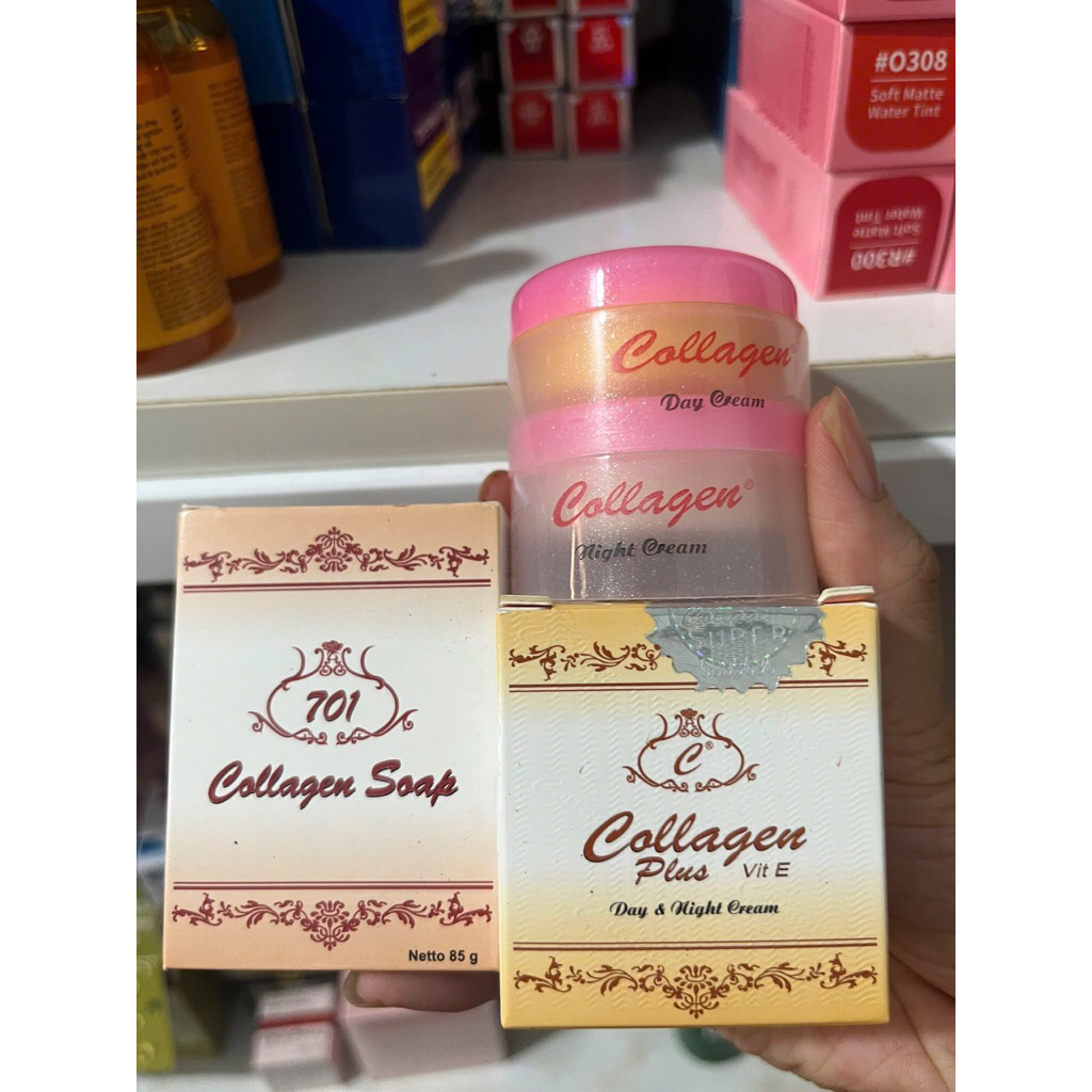 Kem collagen plus vit E ngày và đêm