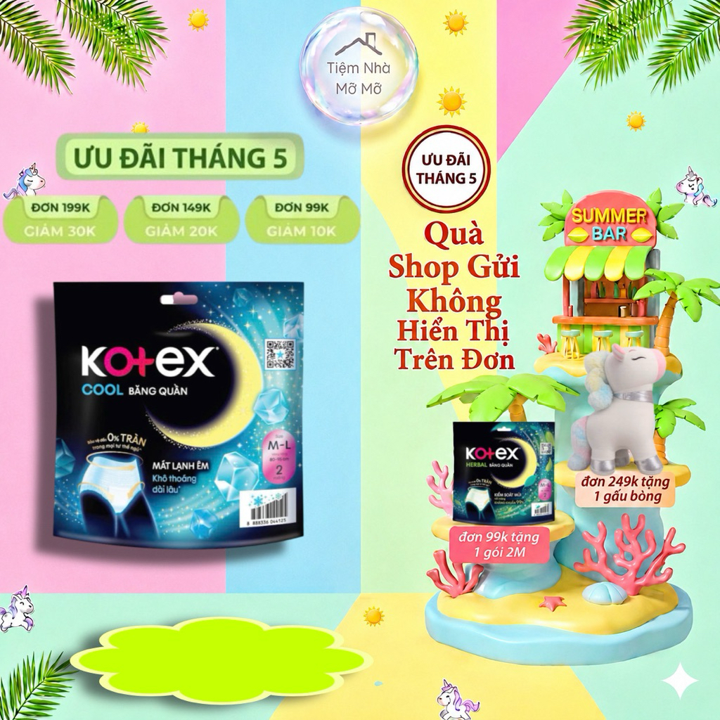 Băng Vệ Sinh Kotex Ban Đêm Dạng Quần SIZE M/L