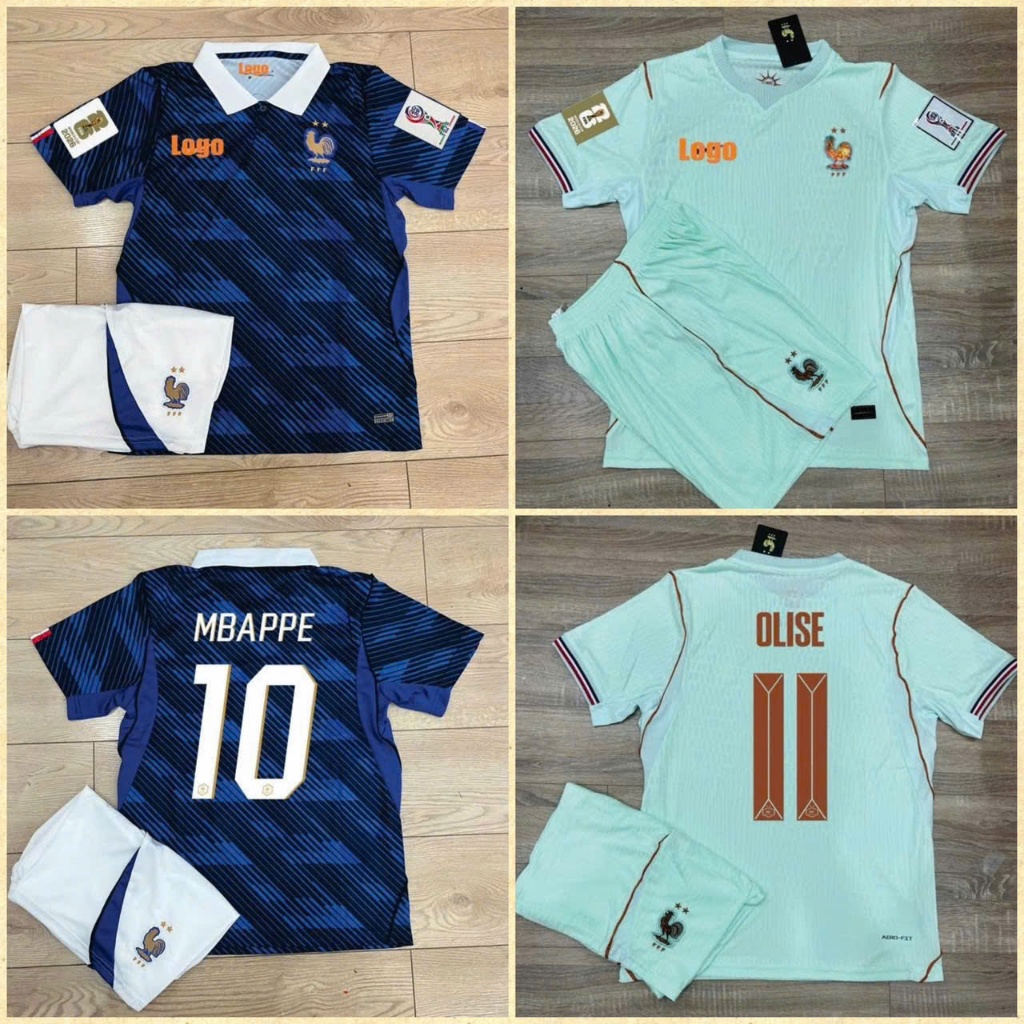 Bộ Quần Áo Bóng Đá ĐTQG Pháp 2026, Áo Đội Tuyển Pháp WC 2026 - Chuẩn Thi Đấu, Vải Thái Cao Cấp