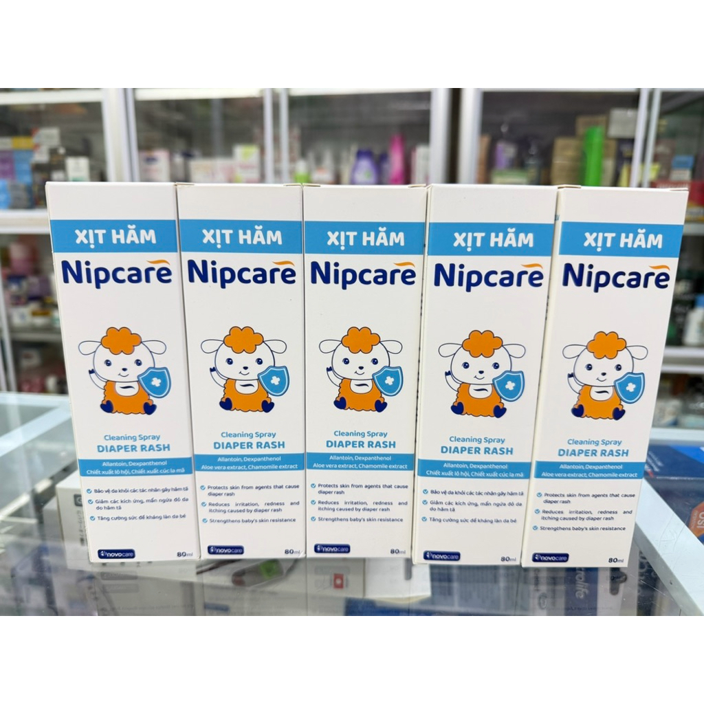 Xịt hăm Nipcare Cleaning Spray Diaper Rash chai 80ml -1 chai