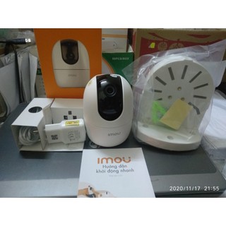 Camera Imou Ranger 2 A52 5Mpx - Camera Wifi Trong Nhà Xoay 360 Đàm Thoại 2 chiều - Tặng kèm chân đế