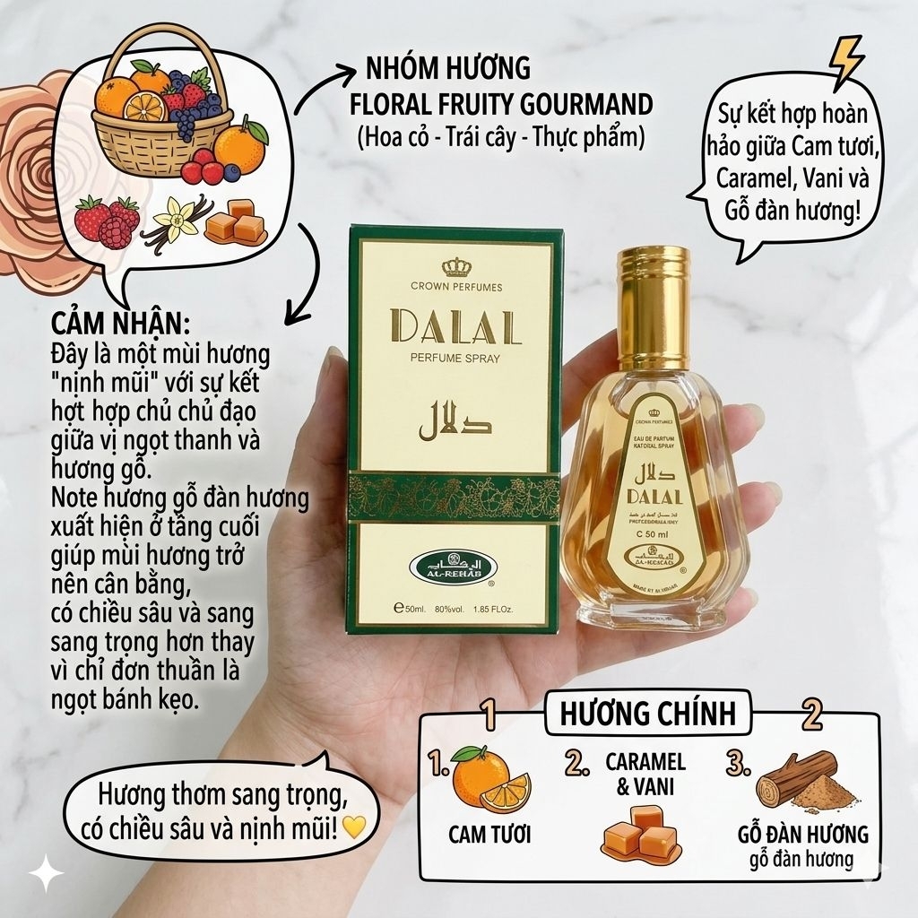 Nước hoa Dubai Dalal Rehab (UAE perfume)