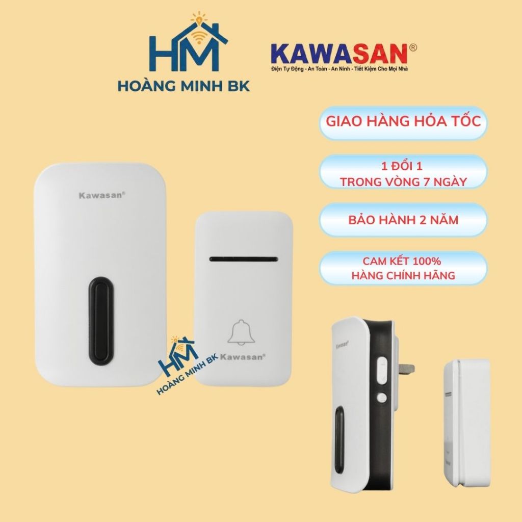 Chuông Cửa Không Dây Không Pin DB818A Kawasan