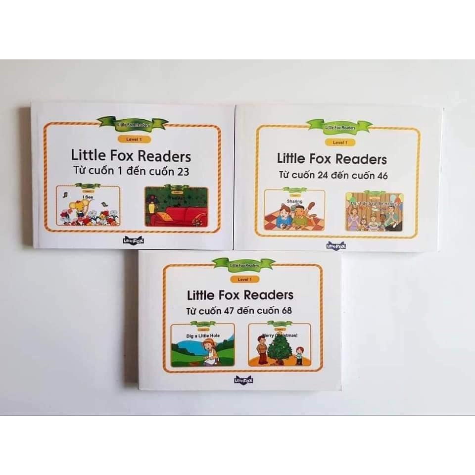 Trọn bộ Little Fox Level 1 - Single Stories, Who Am I, Bat and Friends... cho bé mới bắt đầu, tặng k