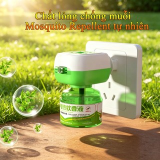 -Máy Đuổi Muỗi Xông Tinh Dầu Kèm Tinh Dầu Đuổi Côn Trùng Muỗi điện nóng Coil