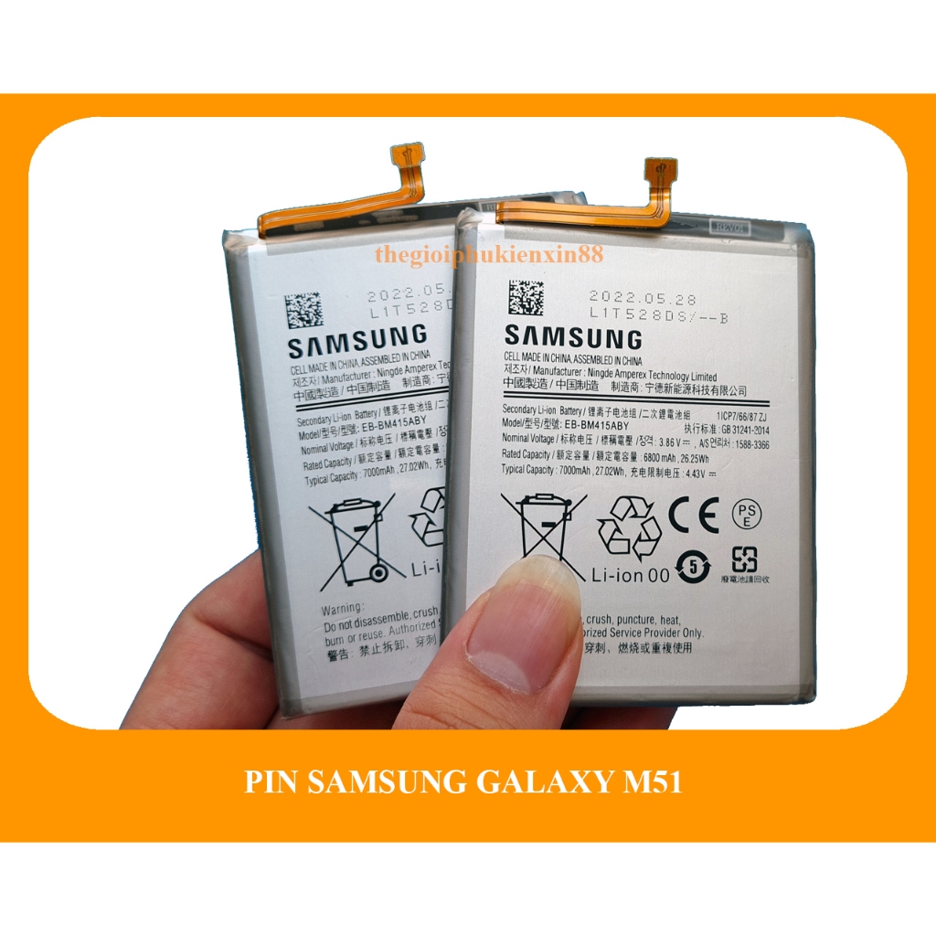 Pin tương thích ss m51 công ty EB-BM415ABY