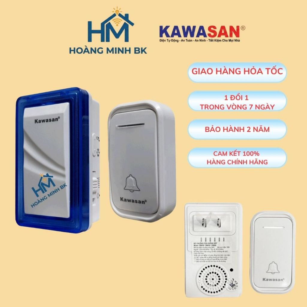 Chuông Cửa Không Dây DB658 Kawasan
