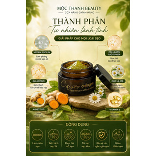Cao Sẹo Collagen Chính Hãng Mộc Thanh Beauty ( Chuyên xoá sẹo lòi , lõm , sẹo thâm …)
