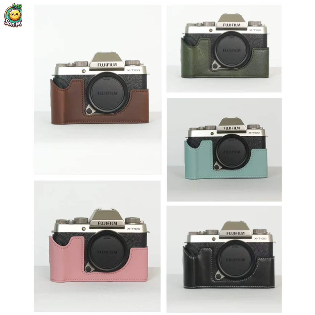 [Sẵn HN] Halfcase cho FUJIFILM XT100 XT200 ,ốp da bảo vệ máy ảnh