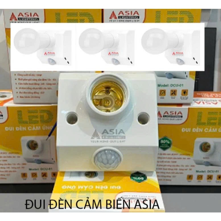 [CHÍNH HÃNG]  ASIA LIGHTING Đui đèn cảm biến Asia 100w