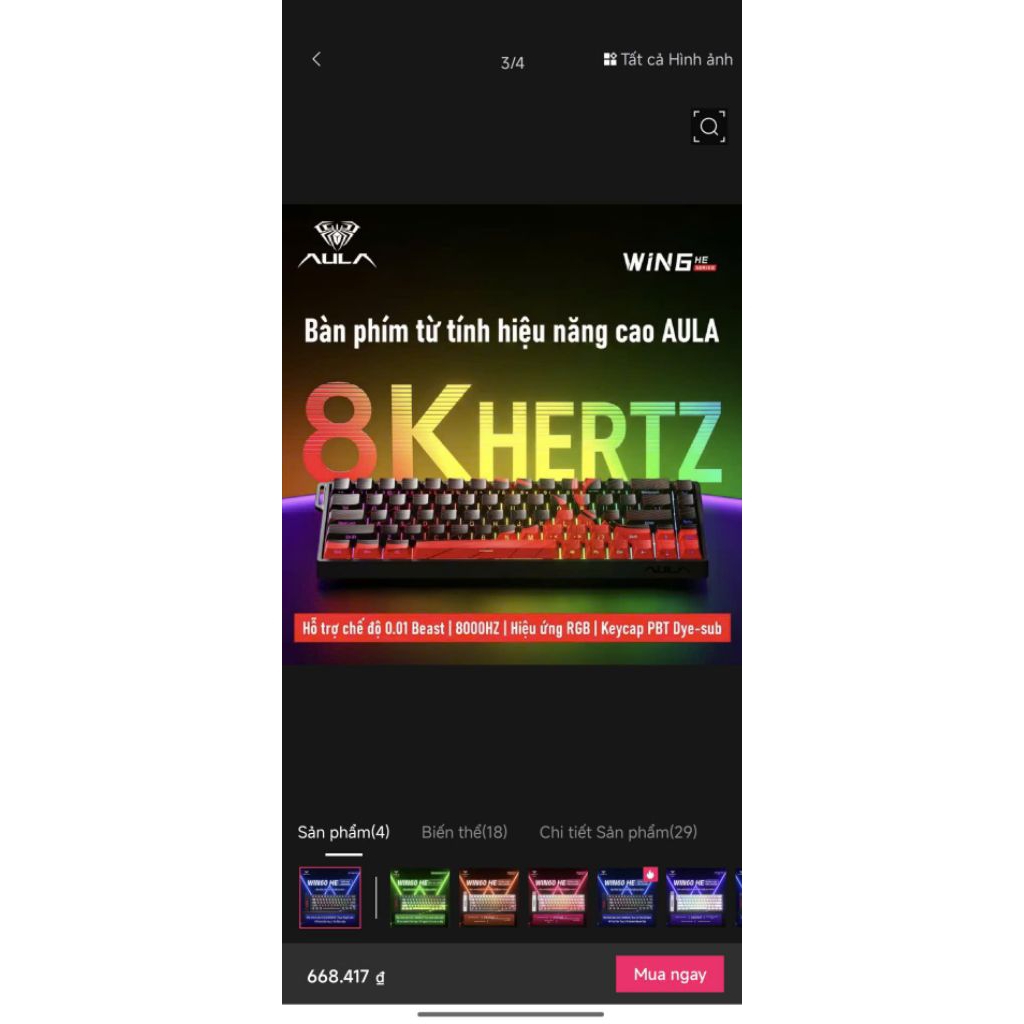 BÀN PHÍM CƠ - AULA WIN 60 He / WIN 68 He/ Hero 68 He/ Mini 60/ Leobog A80RT/ Rapid Trigger | BigBuy360 - bigbuy360.vn
