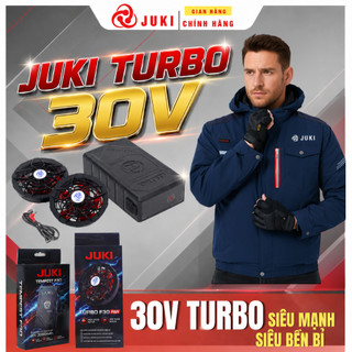 Quạt Áo Điều Hoà JUKI 30V TURBO Mới Ra 2026, Công Nghệ Nhật Bản, [BẢO HÀNH 12 THÁNG: Pin + Quạt].