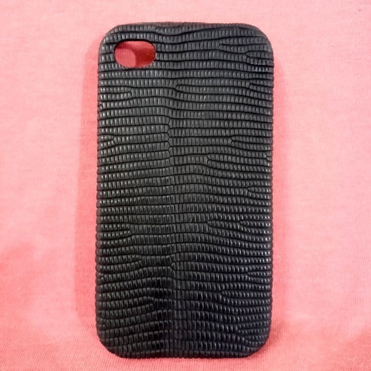 Ốp điện thoại iphone 4 da rồng Komodo đen