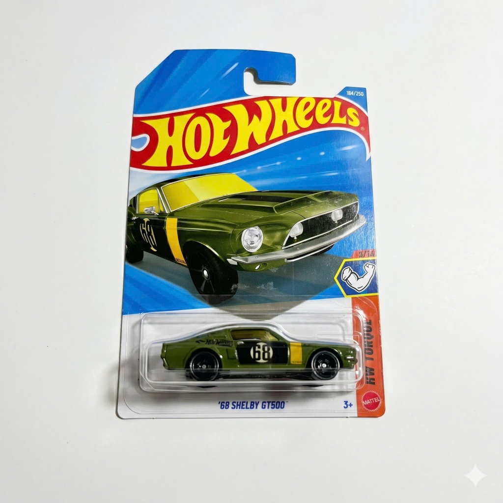 MiniToys Xe ô tô mô hình Hot Wheels 68 SHELBY GT500