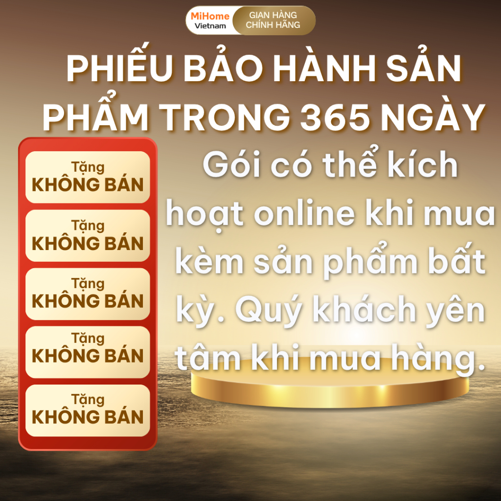 Phiếu bảo hành sản phẩm Trong 365 ngày MiHome