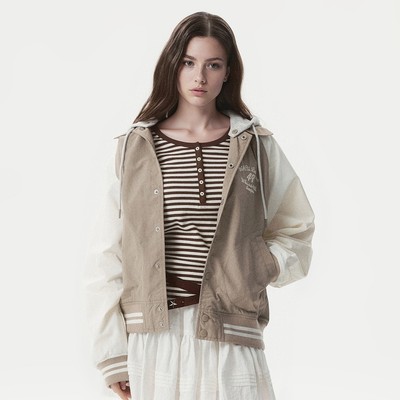 Áo Khoác WHO.A.U Hood Varsity Coach Jacket_WHJJG2221U