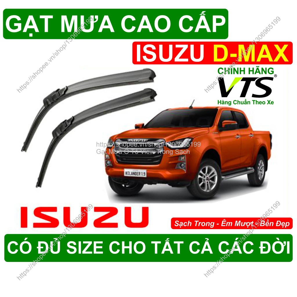 Gạt Mưa Kính Lái ISUZU DMAX, Cặp Gạt Mưa Kính Lái Cho Các Dòng Xe ISUZU DMAX, Có Đủ Size Cho Các Đời