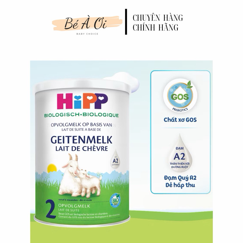 Sữa dê HIPP 2 Organic Combiotic 400g ( cho trẻ từ 6 tháng tuổi trở lên )