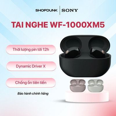 Tai nghe không dây Bluetooth Chống Ồn True Wireless Sony WF-1000XM5