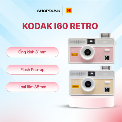 Máy Ảnh Film Kodak I60 Retro Chính Hãng | Flash Pop-Up | Chụp Film Cổ Điển