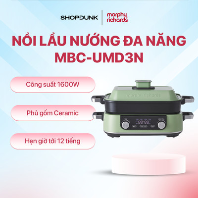 Nồi lẩu nướng đa năng Morphy Richards MBC-UMD3N - Chính hãng