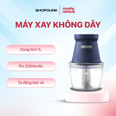 Máy xay thực phẩm không dây Morphy Richards MBC-MCML3E - Chính hãng