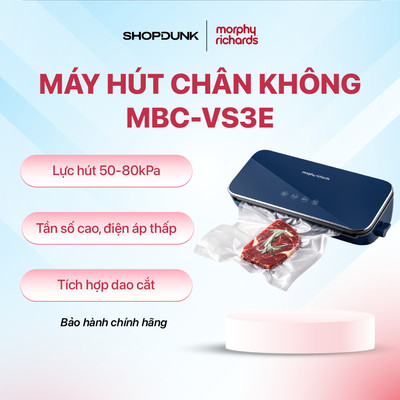 Máy hút chân không tiện lợi Morphy Richards  MBC-VS3E - Chính hãng