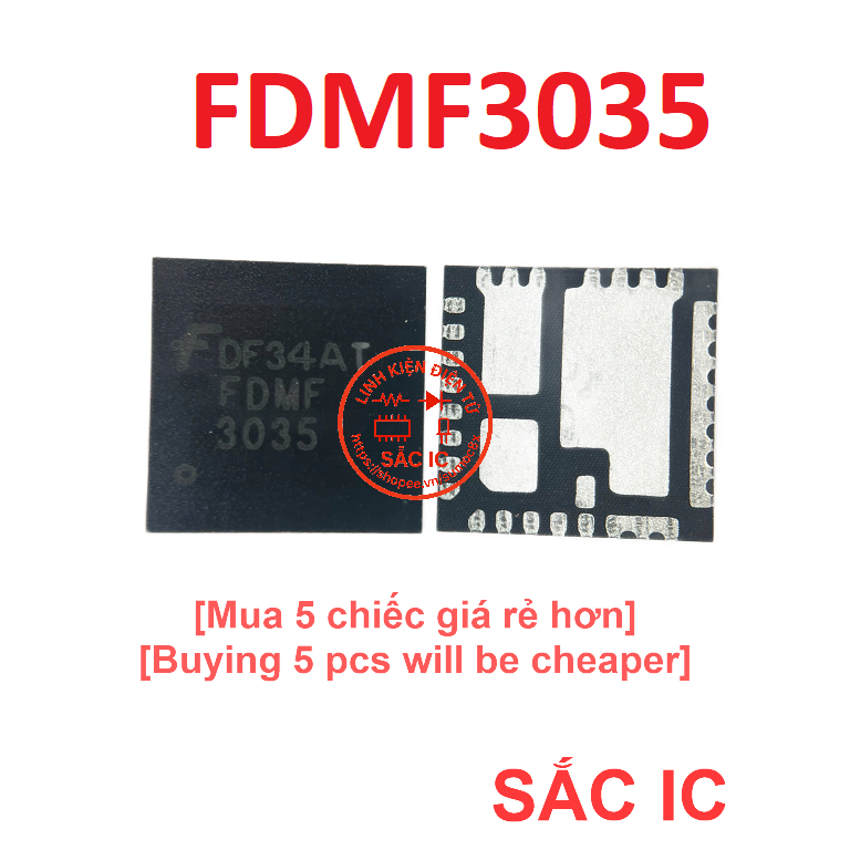 [F7] FDMF3035 3035 ic nguồn trên bo mạch - Mới nguyên bản - Original NEW