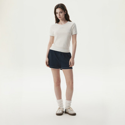Quần WHO.A.U Eyelet Shorts (Set-Up)_WHTMG2531F