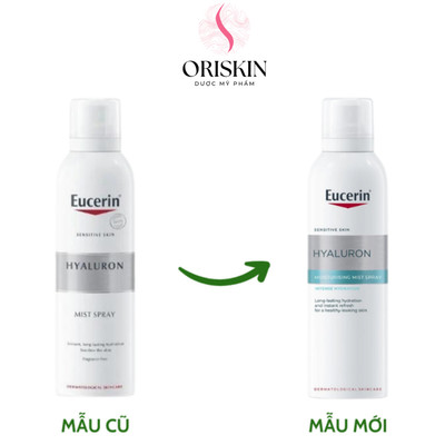 Eucerin Xịt Khoáng Dưỡng Ẩm Cho Da Nhạy Cảm Eucerin Sensitive Skin Hyaluron Mist Spray