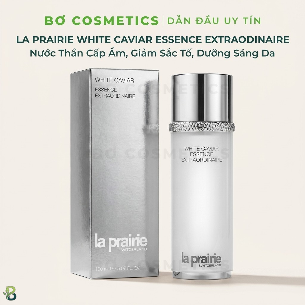 Nước Thần La Prairie White Caviar Essence Extraordinaire Cấp Ẩm, Dưỡng Sáng Da l Bơ Cosmetics