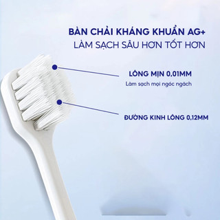 Combo 5 Bộ 4 bàn chải đánh răng Nhật lông tơ mềm mại, Bàn trải đánh răng Than tre hoạt tính lông mềm siêu êm