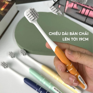 Combo 5 Bộ 4 bàn chải đánh răng Nhật lông tơ mềm mại, Bàn trải đánh răng Than tre hoạt tính lông mềm siêu êm