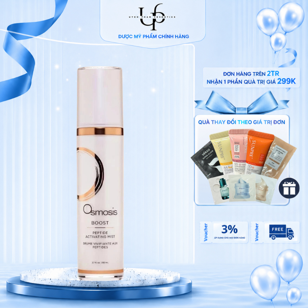 [Công Ty] OSMOSIS Boost Peptide Activating Mist 80ml – Xịt Khoáng Cấp Ẩm & Làm Dịu Da
