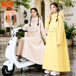 Áo Mưa 1 Người Vải Oxford Cao Cấp Chống Thấm HOME ƠI, Thiết Kế Trùm Kín Có Bao Tay Và Túi Đựng Tiện Lợi