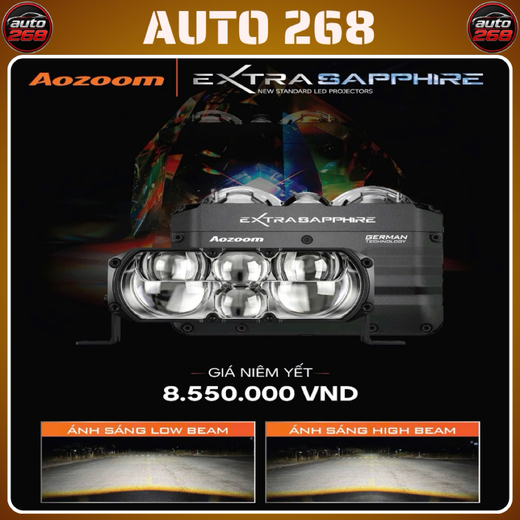AOZOOM EXTRA SAPPHIRE NEW 2026- Siêu phẩm trợ sáng mới nhất nhà Aozoom(giá 1 cặp)
