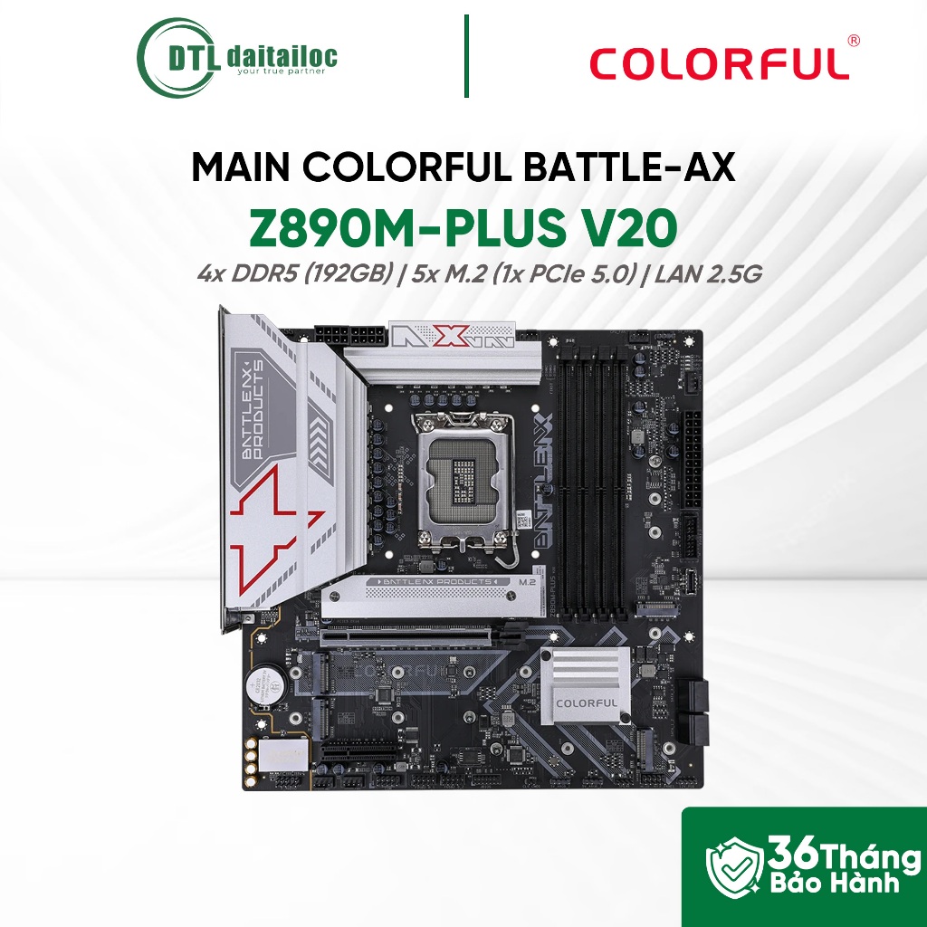Mainboard Colorful BATTLE-AX Z890M-PLUS V20 | Chính hãng | Bảo hành 36 tháng