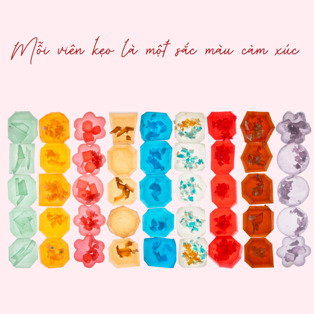 Viên Kẹo Thạch Đá Quý Lẻ Vị Ngẫu Nhiên - Crystal Candy Mystery Gift For Lovers