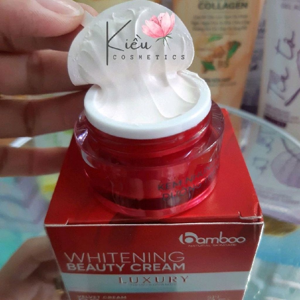 Kem Bamboo Lotion Dưỡng Trắng Da Nhung Mịn 20g Arbutin, B3, Collagen