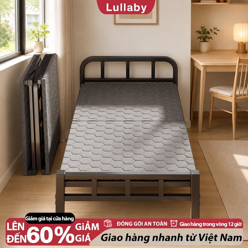 Lullaby giường gấp gọn Khung Thép Sơn Tĩnh Điện Chịu Chiều rộng 75/100/120 Dùng được nhiều nơi | BigBuy360 - bigbuy360.vn