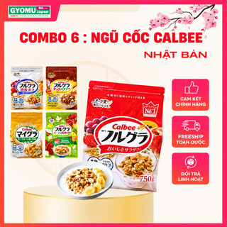 1 thùng - Combo 6 gói ngũ cốc hoa quả Calbee Nhật Bản - Hàng nội địa Nhật