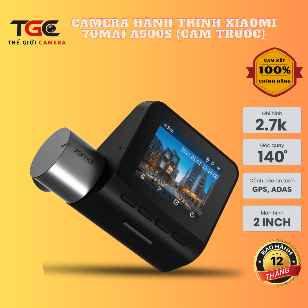 Camera hành trình Xiaomi 70mai A500S bản mắt trước - shop chỉ bán bản quốc tế.
