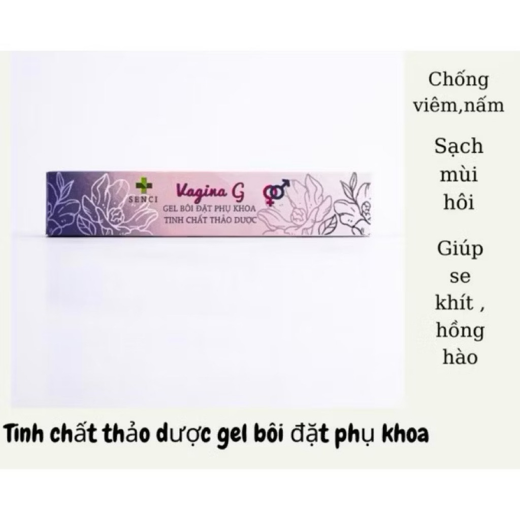 GEl BÔI  PHỤ KHOA TINH CHẤT THẢO DƯỢC ( SENCI VAGINA G) hộp 7 tuýp
