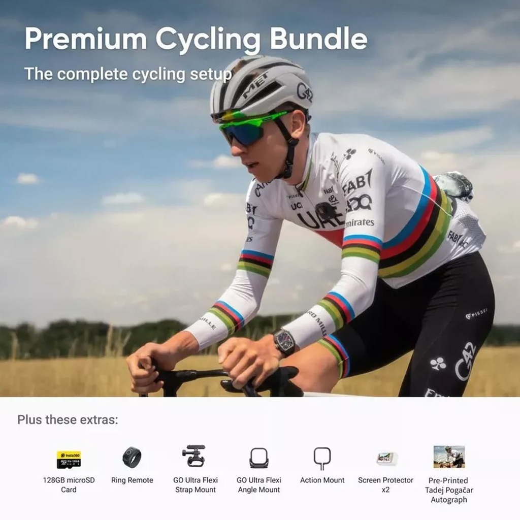 Insta360 GO Ultra Premium Cycling Bundle Chính hãng | Siêu Nhỏ Gọn | Gắn Xe Đạp | BigBuy360 - bigbuy360.vn