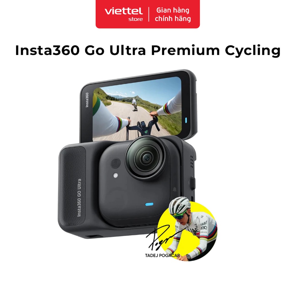 Insta360 GO Ultra Premium Cycling Bundle Chính hãng | Siêu Nhỏ Gọn | Gắn Xe Đạp | BigBuy360 - bigbuy360.vn