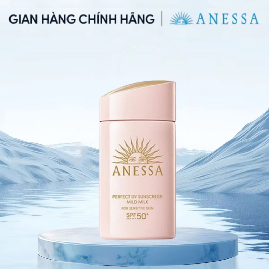 Sữa Chống Nắng Anessa MILD MILK Perfect UV Sunscreen Cho Da Nhạy Cảm UV SPF50+/PA++++ 60ml