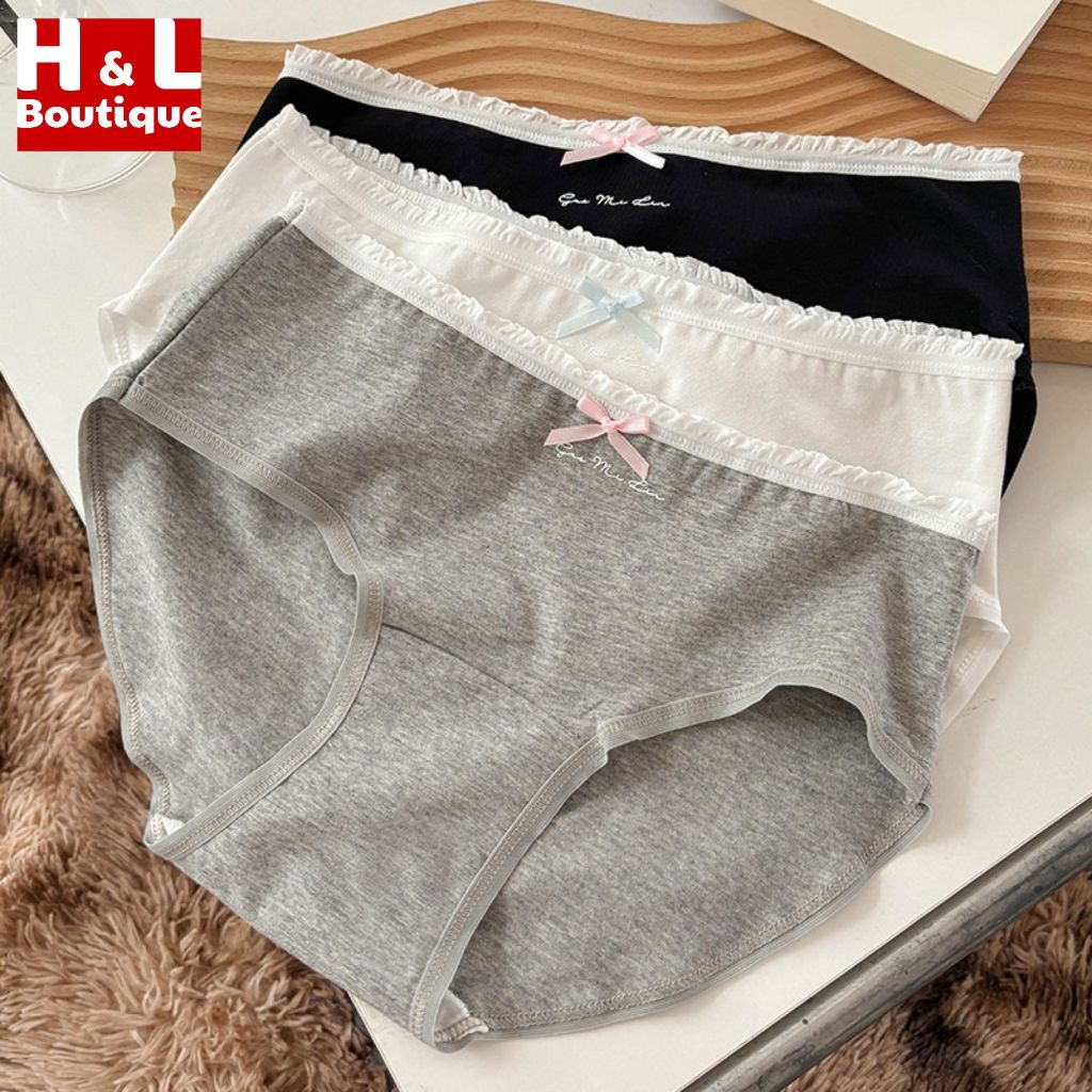 [BST 2026] Quần Lót Nữ Cotton Kháng khuẩn - Quần Chip Nữ Phối Ren Quyến Rũ Gợi Cảm HL BOUTIQUE L4119