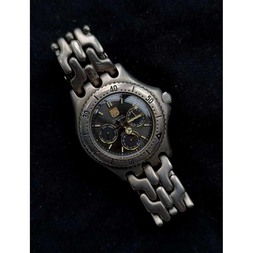 Đồng hồ nam Elgin USA Titanium Divers FK-6684