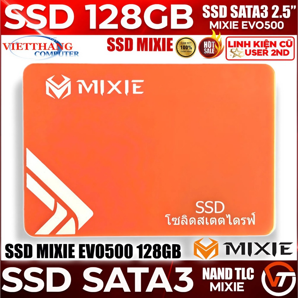 Ổ cứng SSD Mixie EVO500 128GB SATA III SSD Cũ đã qua sử dụng còn đẹp ( Cũ - 2nd )